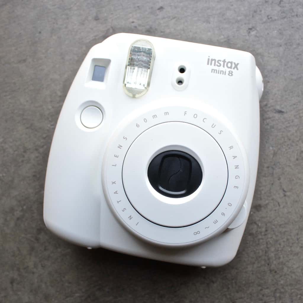 polaroid camera fujifilm white